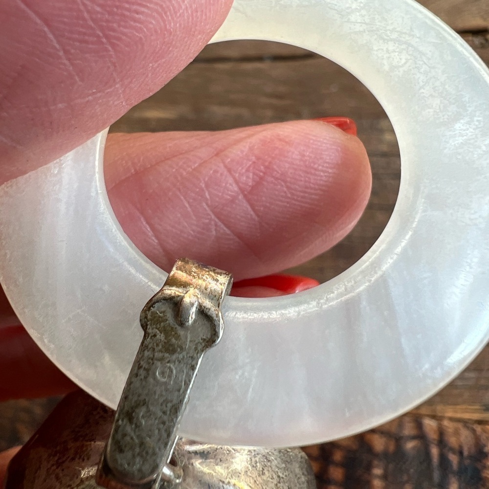 Sterling Baby Rattle w/Plastic Ring - Picture 6 of 6